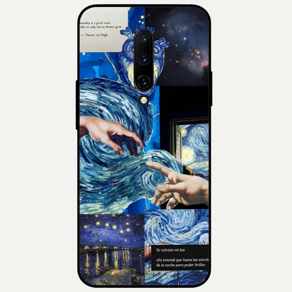  Aesthetic Vando Hands Glass Case For OnePlus 7 Pro back cover – full design glossy printed glass finish