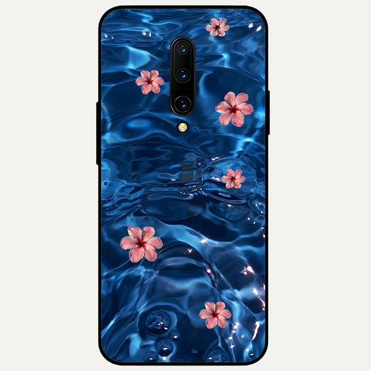  Bloom Thread Art Glass Case For OnePlus 7 Pro back cover – full design glossy printed glass finish