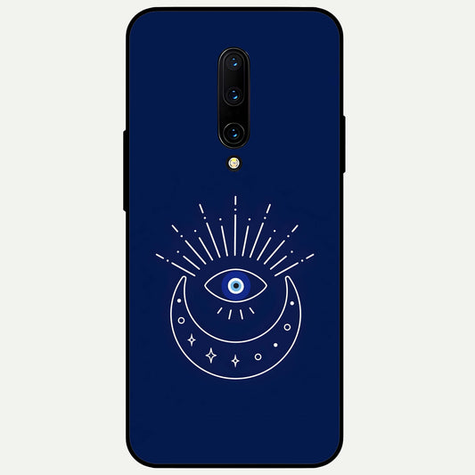  Blue Evil Eye Glass Case For OnePlus 7 Pro back cover – full design glossy printed glass finish