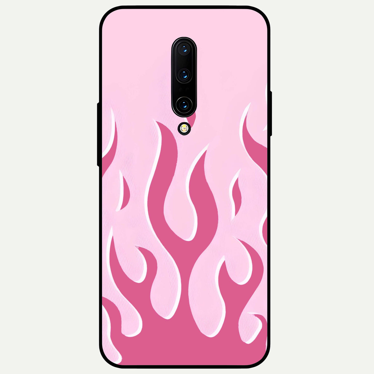 Blush Flame Energy Glass Case For OnePlus 7 Pro back cover – full design glossy printed glass finish