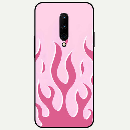  Blush Flame Energy Glass Case For OnePlus 7 Pro back cover – full design glossy printed glass finish