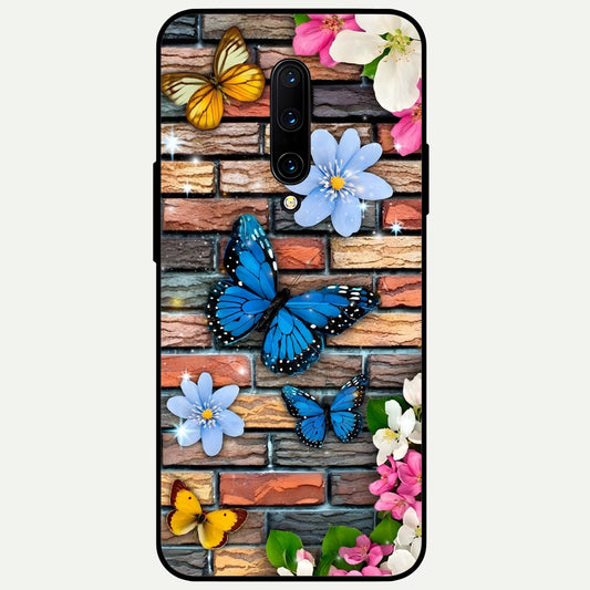  Brick Bloom Flight Glass Case For OnePlus 7 Pro back cover – full design glossy printed glass finish