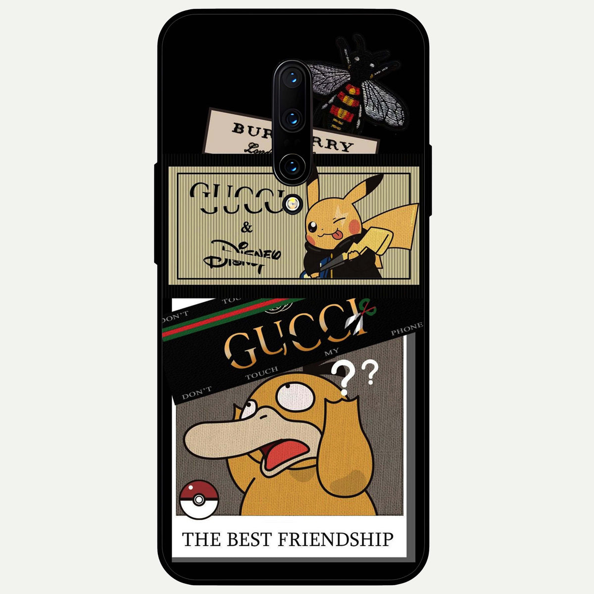  Cartoon Brand Play Mashup Glass Case For OnePlus 7 Pro back cover – full design glossy printed glass finish