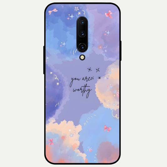  Celestial Cloud Magic Glass Case For OnePlus 7 Pro back cover – full design glossy printed glass finish