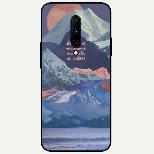  Celestial Mountain Calm Glass Case For OnePlus 7 Pro back cover – full design glossy printed glass finish