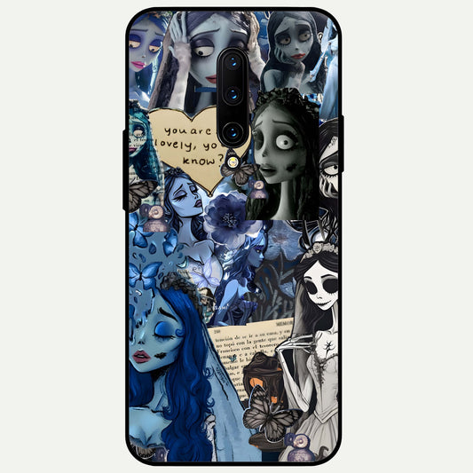  Corpse Bride Posters Glass Case For OnePlus 7 Pro back cover – full design glossy printed glass finish