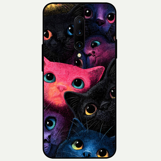  Cosmic Cats Dreams Glass Case For OnePlus 7 Pro back cover – full design glossy printed glass finish