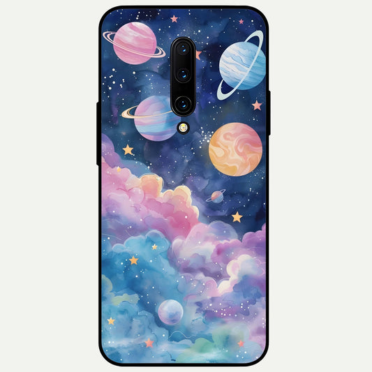  Cosmic Planet Dreams Glass Case For OnePlus 7 Pro back cover – full design glossy printed glass finish