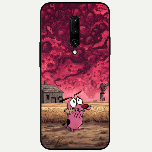  Courage Under Sky Glass Case For OnePlus 7 Pro back cover – full design glossy printed glass finish