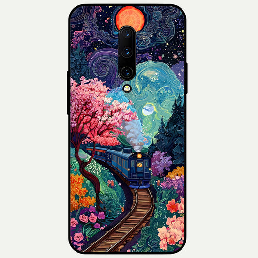  Digital Art Glass Case For OnePlus 7 Pro back cover – full design glossy printed glass finish