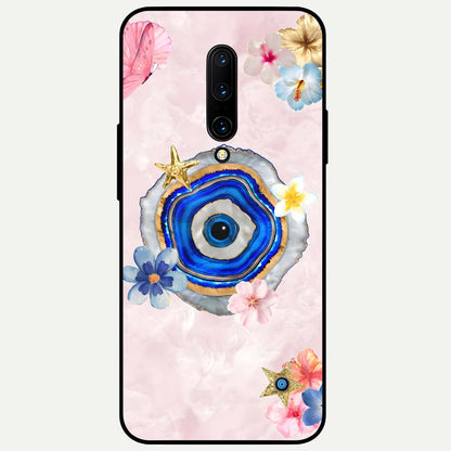  Divine Aura Bloom Glass Case For OnePlus 7 Pro back cover – full design glossy printed glass finish