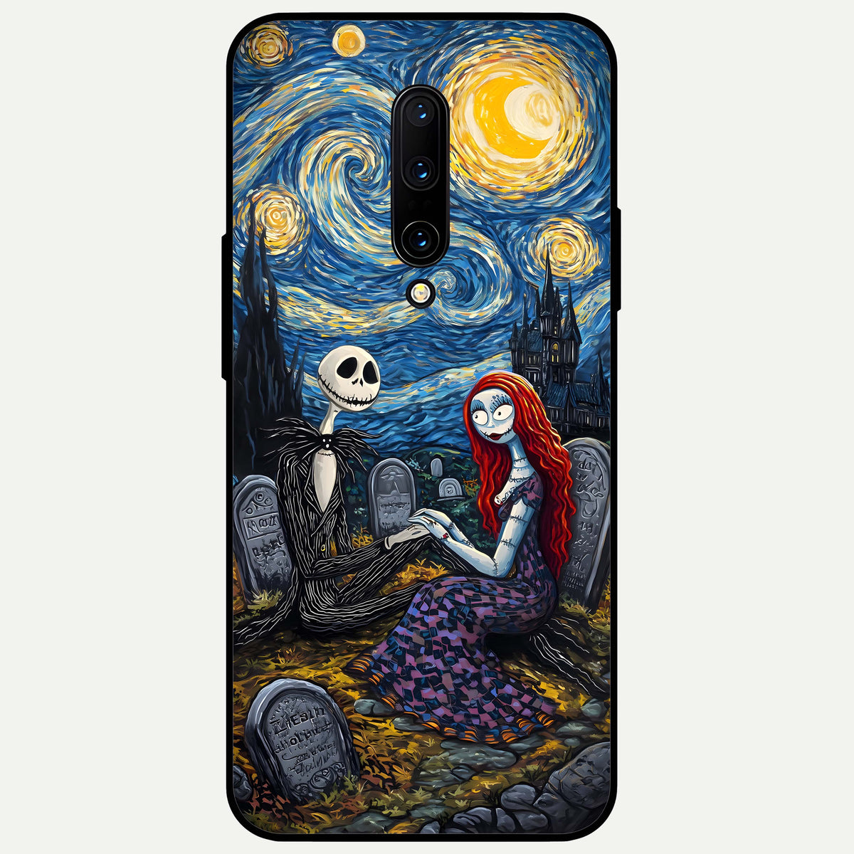  Eternal Night Love Glass Case For OnePlus 7 Pro back cover – full design glossy printed glass finish