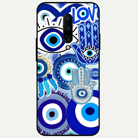  Evil Eyes Dream Glass Case For OnePlus 7 Pro back cover – full design glossy printed glass finish
