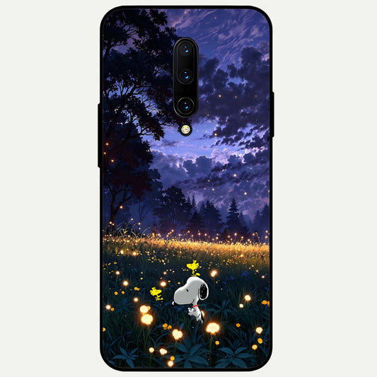  Firefly Meadow Magic Glass Case For OnePlus 7 Pro back cover – full design glossy printed glass finish
