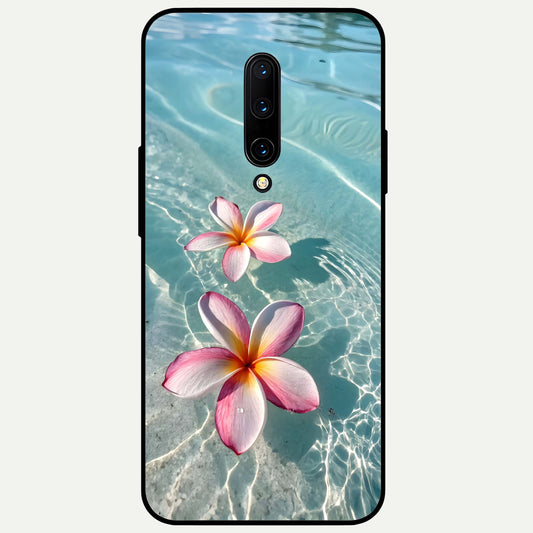  Floating Bloom Bliss Glass Case For OnePlus 7 Pro back cover – full design glossy printed glass finish