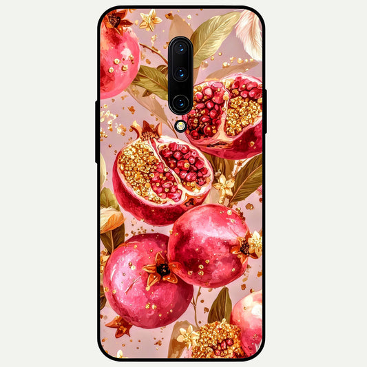  Golden Bloom Glow Glass Case For OnePlus 7 Pro back cover – full design glossy printed glass finish