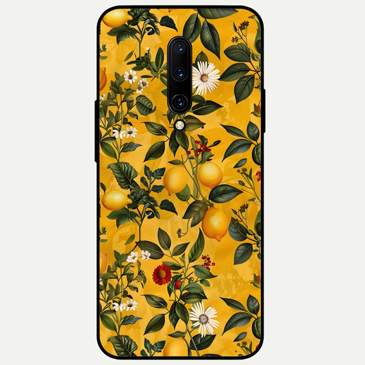  Golden Lemon Field Glass Case For OnePlus 7 Pro back cover – full design glossy printed glass finish