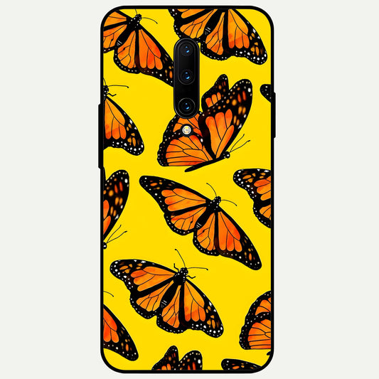  Golden Wing Flight Glass Case For OnePlus 7 Pro back cover – full design glossy printed glass finish