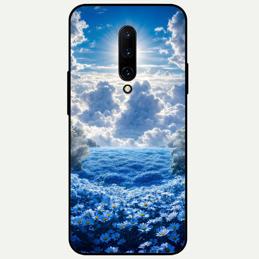  Heavenly Daisy Horizon Glass Case For OnePlus 7 Pro back cover – full design glossy printed glass finish