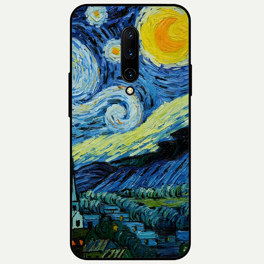 Inspired Van Gogh Art Glass Case For OnePlus 7 Pro back cover – full design glossy printed glass finish