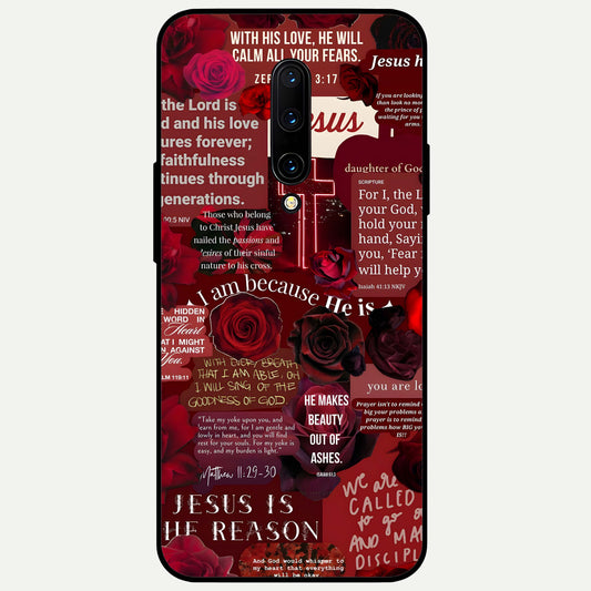  Jesus Love Heals Glass Case For OnePlus 7 Pro back cover – full design glossy printed glass finish