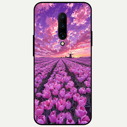  Lavender Dream Skies Glass Case For OnePlus 7 Pro back cover – full design glossy printed glass finish