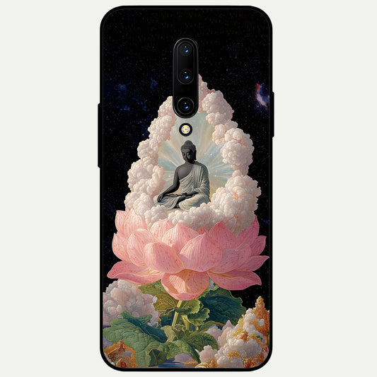  Lotus Divine Peace Glass Case For OnePlus 7 Pro back cover – full design glossy printed glass finish