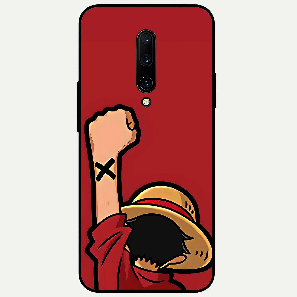  Luffy X Spirit Glass Case For OnePlus 7 Pro back cover – full design glossy printed glass finish