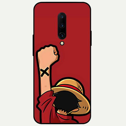  Luffy X Spirit Glass Case For OnePlus 7 Pro back cover – full design glossy printed glass finish