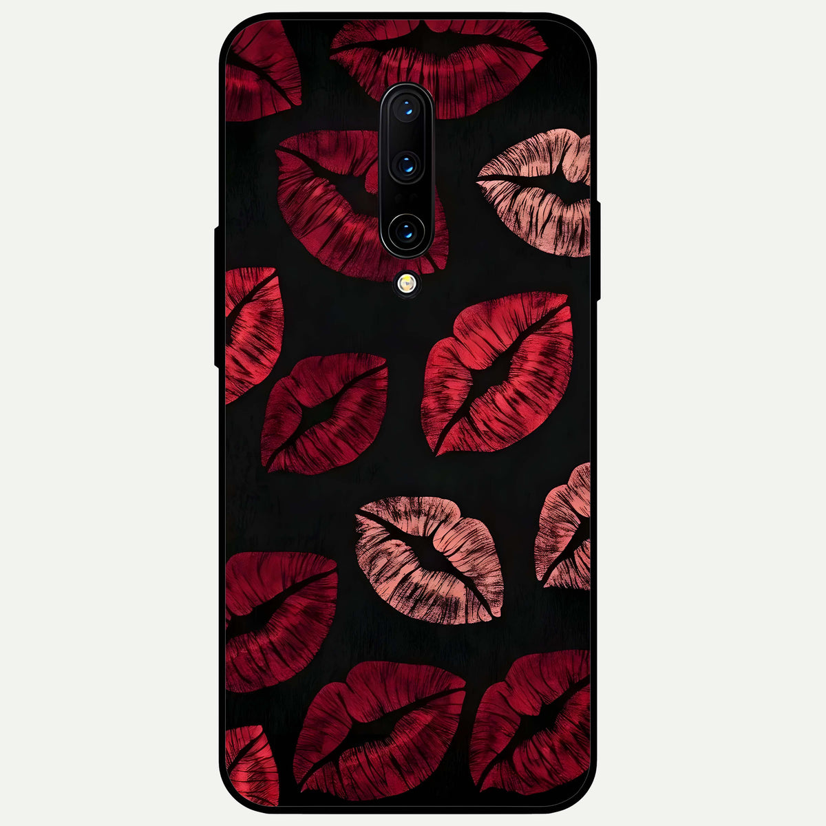  Midnight Kiss Love Glass Case For OnePlus 7 Pro back cover – full design glossy printed glass finish