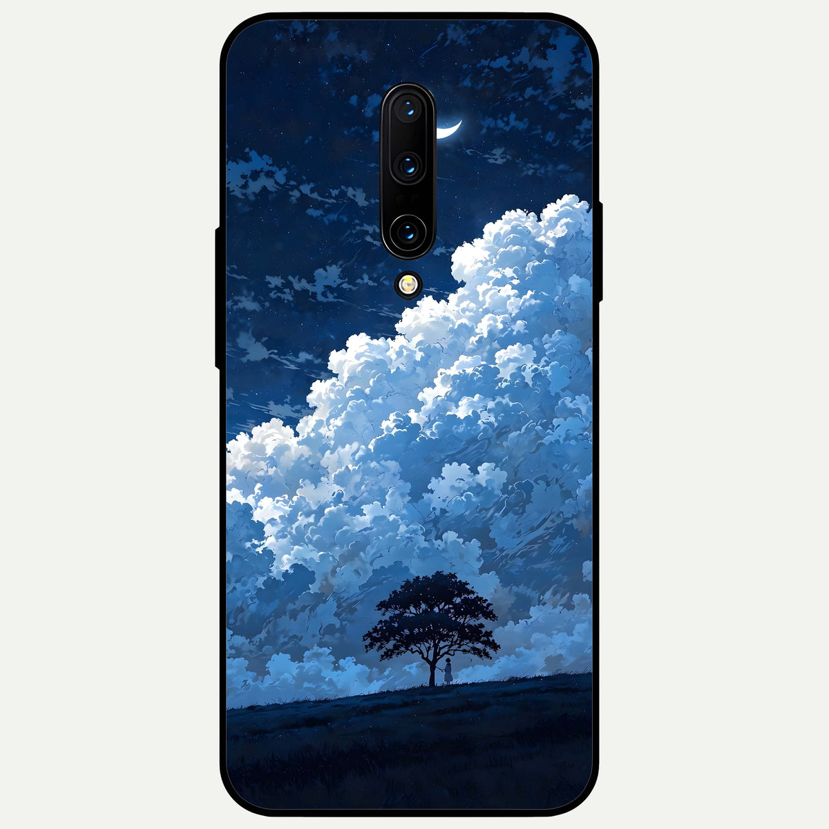  Midnight Sky Serenity Glass Case For OnePlus 7 Pro back cover – full design glossy printed glass finish