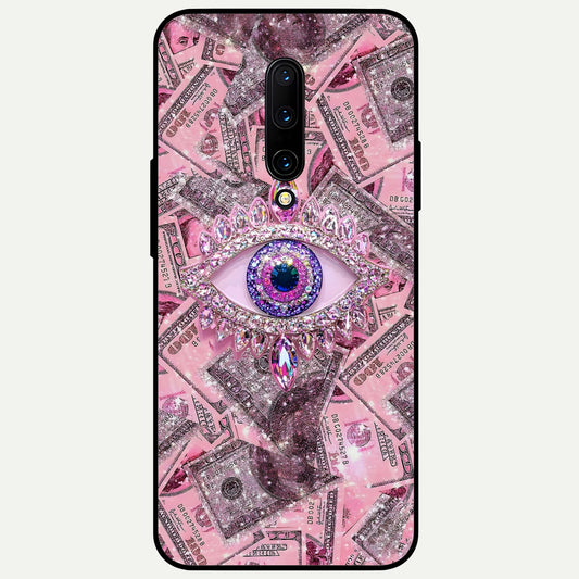  Money Eye Luxe Glass Case For OnePlus 7 Pro back cover – full design glossy printed glass finish