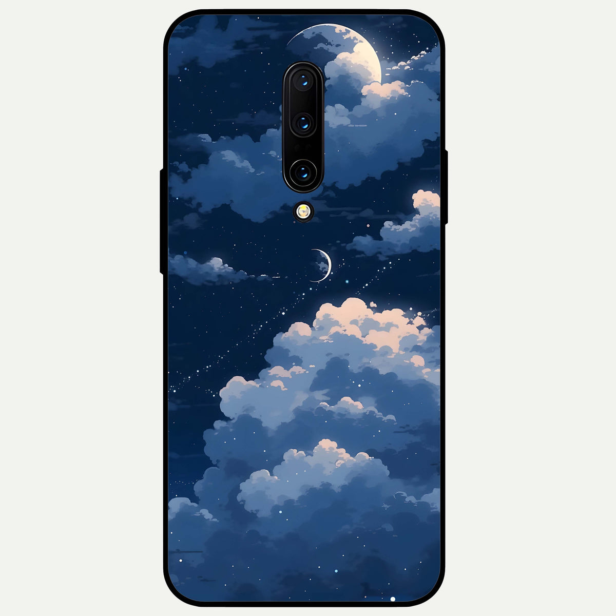  Moon Dream Haze Glass Case For OnePlus 7 Pro back cover – full design glossy printed glass finish
