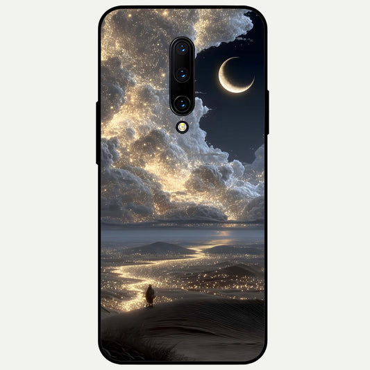  Moonlight Spark Path Glass Case For OnePlus 7 Pro back cover – full design glossy printed glass finish
