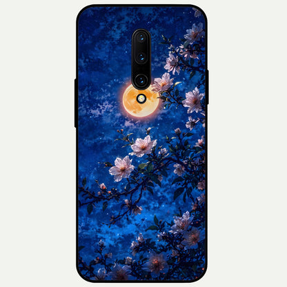  Moonlit Blossoms Night Glass Case For OnePlus 7 Pro back cover – full design glossy printed glass finish