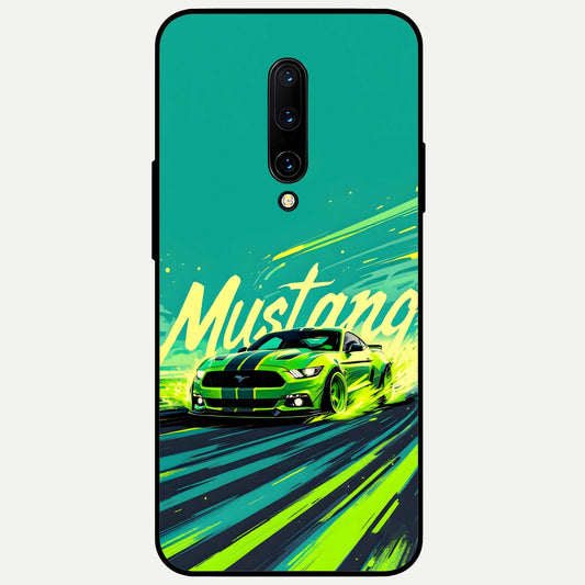  Mustang Bang Glass Case For OnePlus 7 Pro back cover – full design glossy printed glass finish