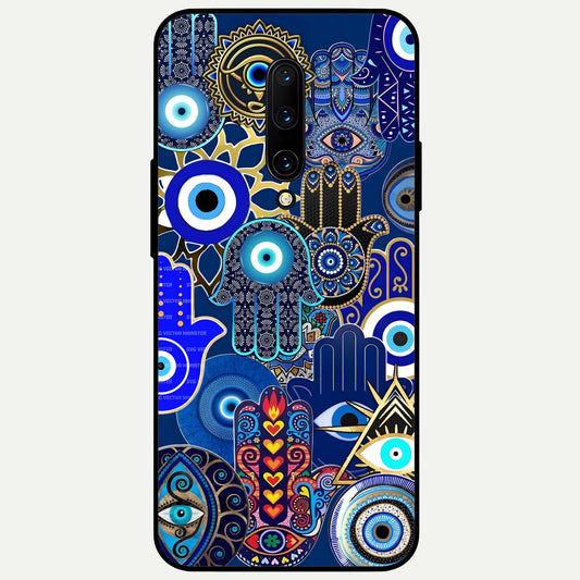  Mystic Palm Guard Glass Case For OnePlus 7 Pro back cover – full design glossy printed glass finish
