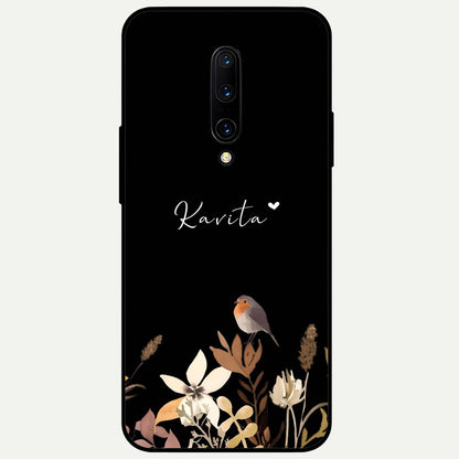  Quiet Garden Tune Custom Name Glass Case For OnePlus 7 Pro back cover – full design glossy printed glass finish