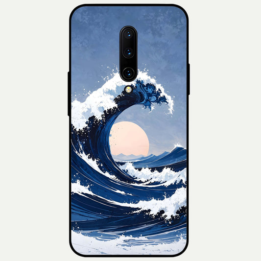  Rising Tide Power Glass Case For OnePlus 7 Pro back cover – full design glossy printed glass finish