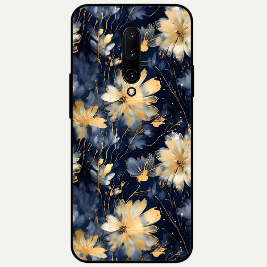  Royal Petal Dream Glass Case For OnePlus 7 Pro back cover – full design glossy printed glass finish