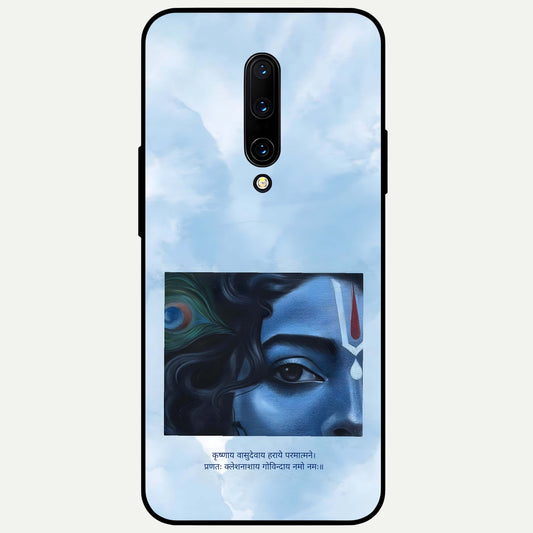  Spiritual Krishna Glass Case For OnePlus 7 Pro back cover – full design glossy printed glass finish