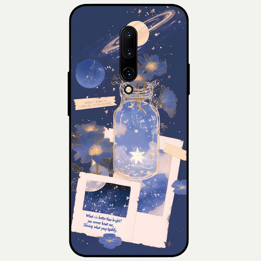  Starlit Cosmic Jar Glass Case For OnePlus 7 Pro back cover – full design glossy printed glass finish