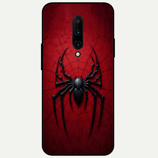  Superhero Web Emblem Glass Case For OnePlus 7 Pro back cover – full design glossy printed glass finish