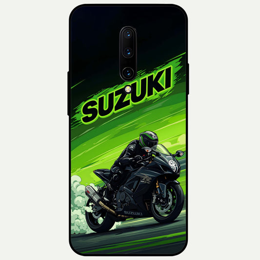  Suzuki Speed Beast Glass Case For OnePlus 7 Pro back cover – full design glossy printed glass finish