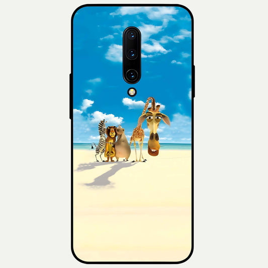  Tropical Fun Squad Glass Case For OnePlus 7 Pro back cover – full design glossy printed glass finish