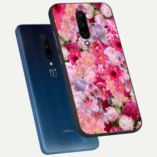  Bloom Crush Fantasy phone case For OnePlus 7 Pro showing premium glass back cover with detailed artwork