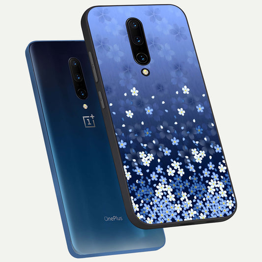  Blue Starry phone case For OnePlus 7 Pro showing premium glass back cover with detailed artwork