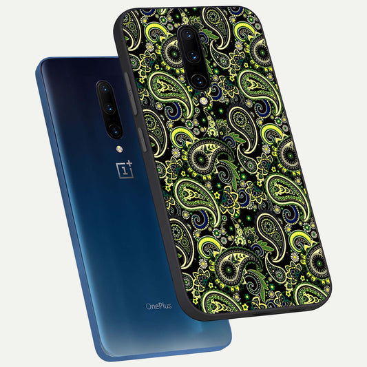  Green Lemon phone case For OnePlus 7 Pro showing premium glass back cover with detailed artwork