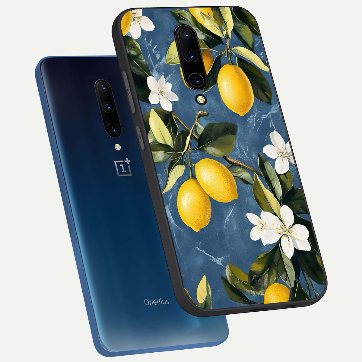  Lemon Dream Garden phone case For OnePlus 7 Pro showing premium glass back cover with detailed artwork