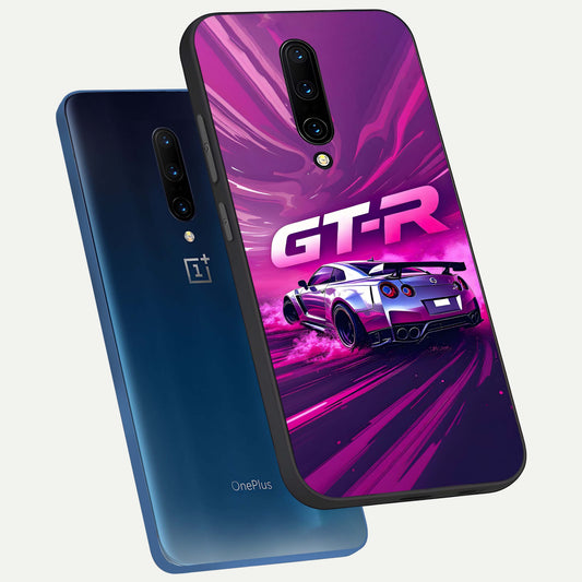  Speed Drift Legend phone case For OnePlus 7 Pro showing premium glass back cover with detailed artwork